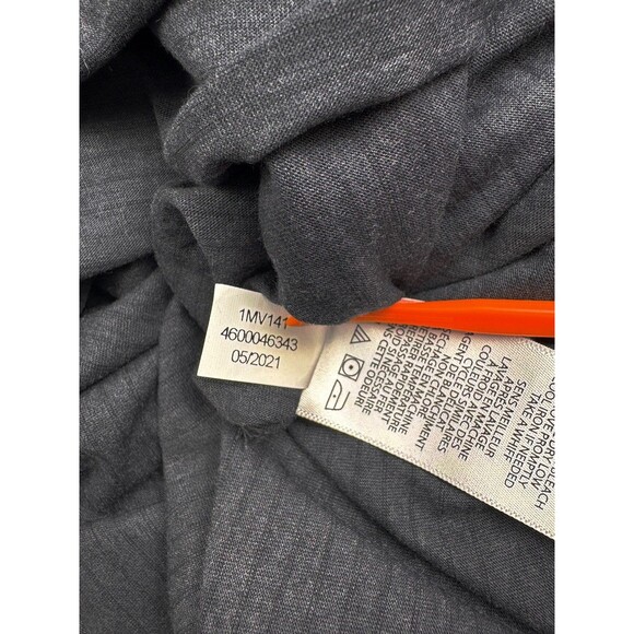 Travis Mathew Kickoff LS Golf Polo Shirt Performance Striped Charcoal Gray M - Picture 12 of 12